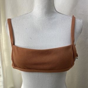 Bikini top neutral rose color